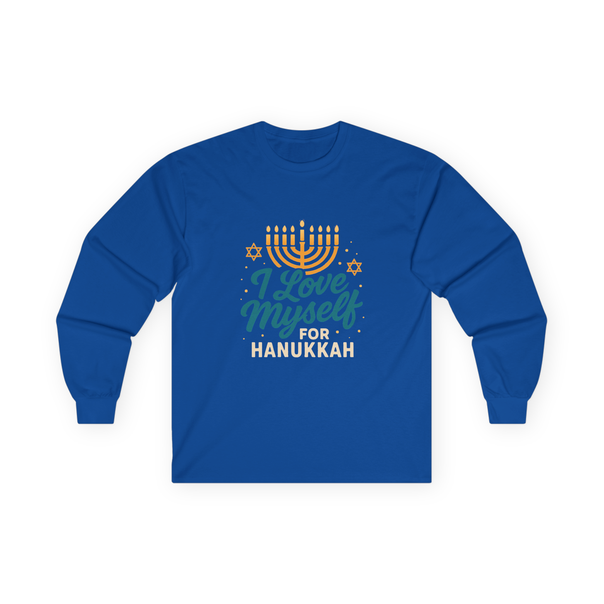 Adult I Love Myself For Hanukkah Long Sleeve Tee #11222025-2