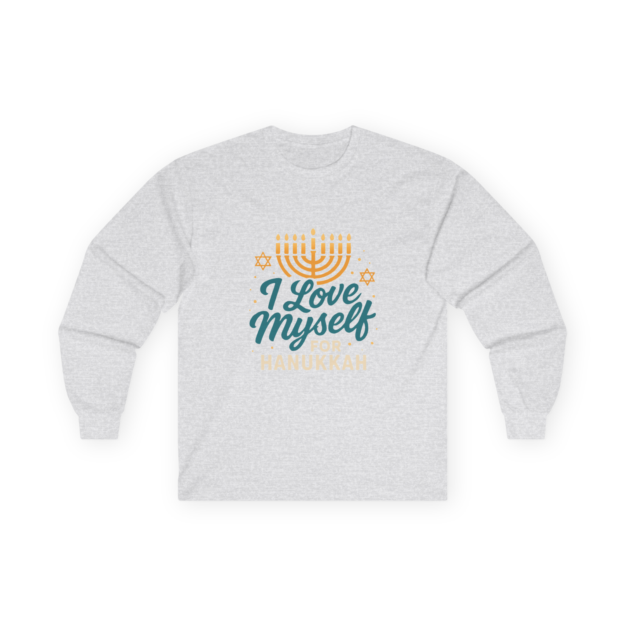 Adult I Love Myself For Hanukkah Long Sleeve Tee #11222025-2