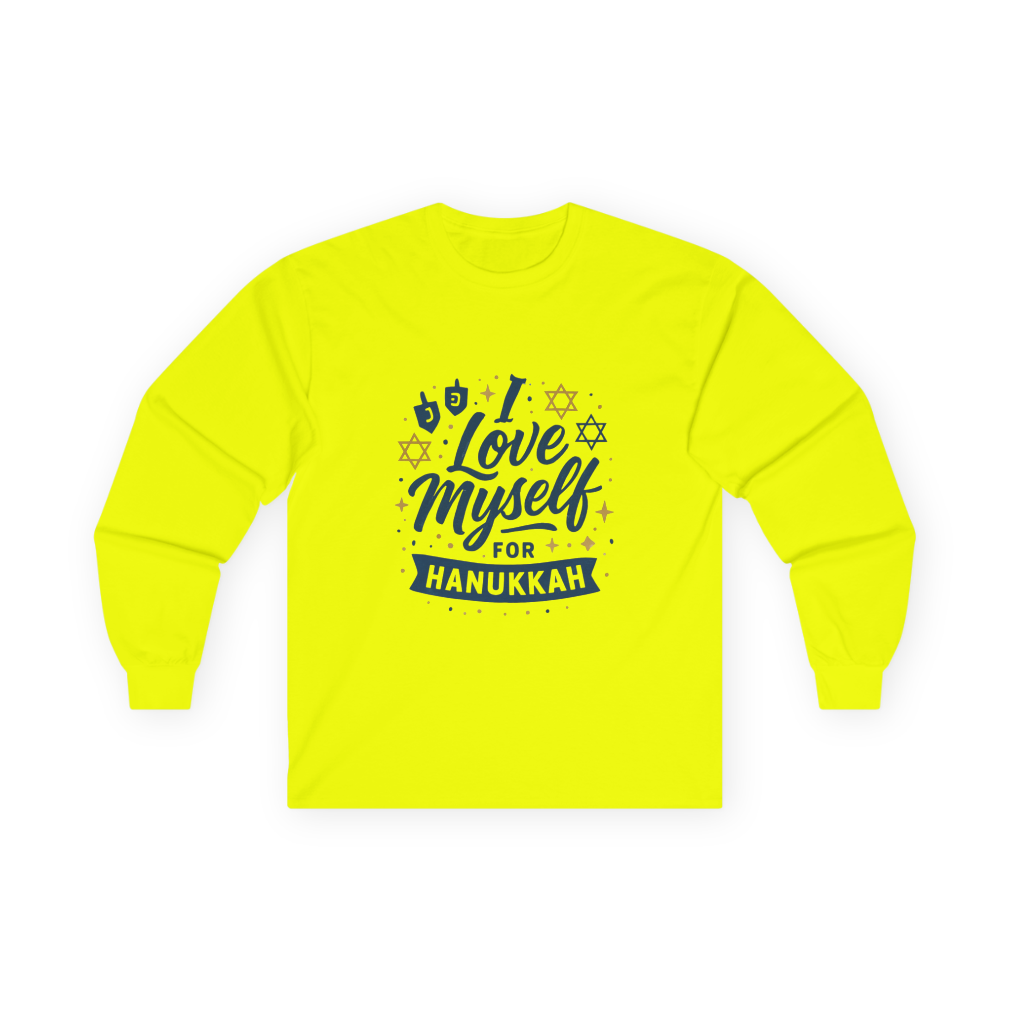 Adult I Love Myself For Hanukkah Long Sleeve Tee #11222025-3