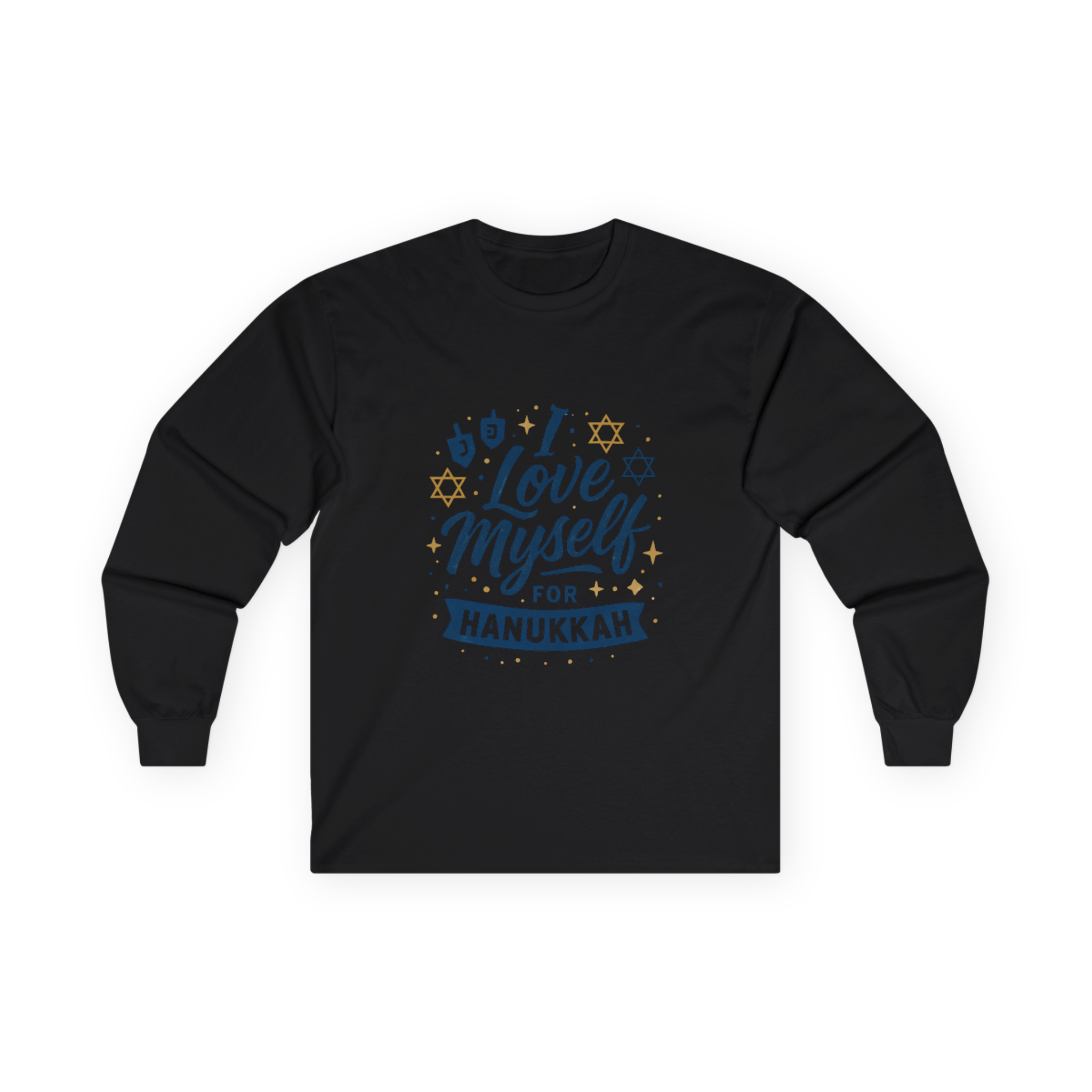 Adult I Love Myself For Hanukkah Long Sleeve Tee #11222025-3