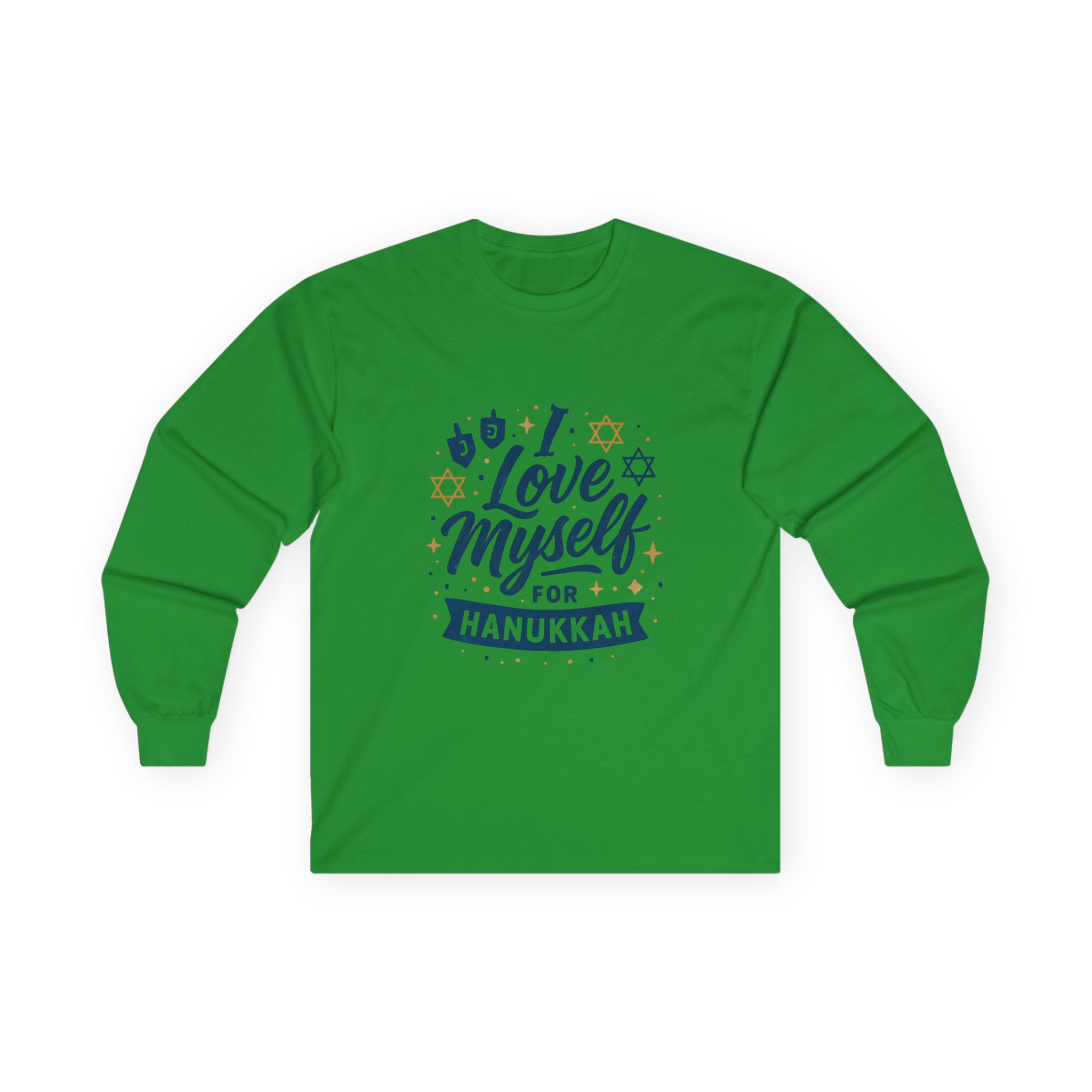 Adult I Love Myself For Hanukkah Long Sleeve Tee #11222025-3