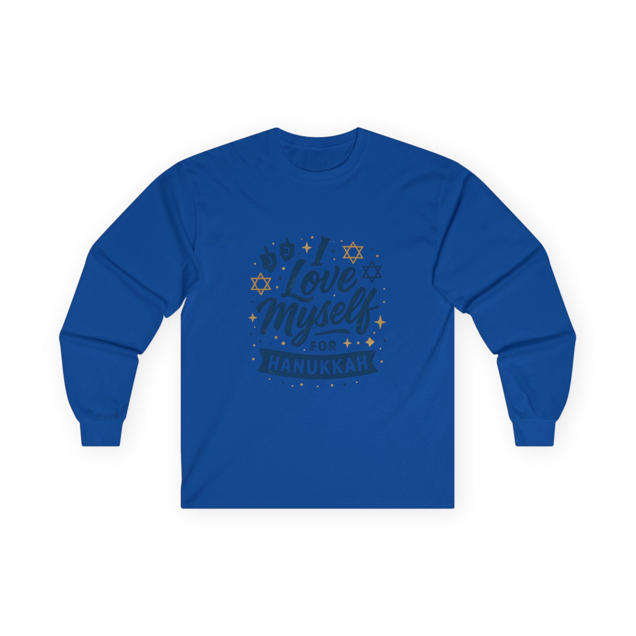 Adult I Love Myself For Hanukkah Long Sleeve Tee #11222025-3