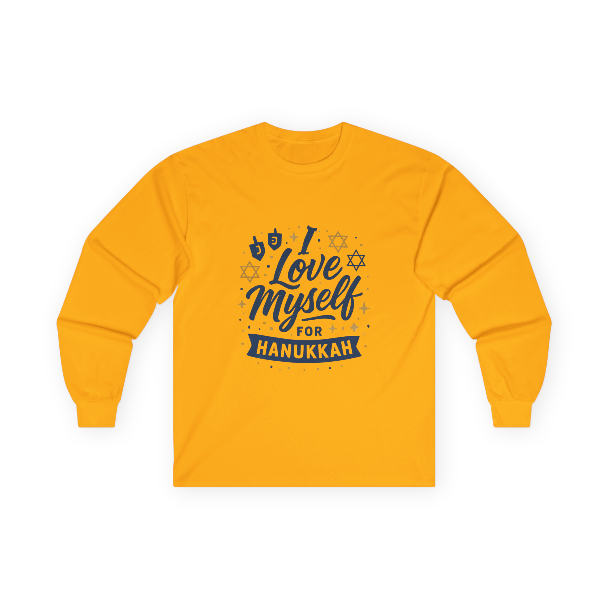 Adult I Love Myself For Hanukkah Long Sleeve Tee #11222025-3