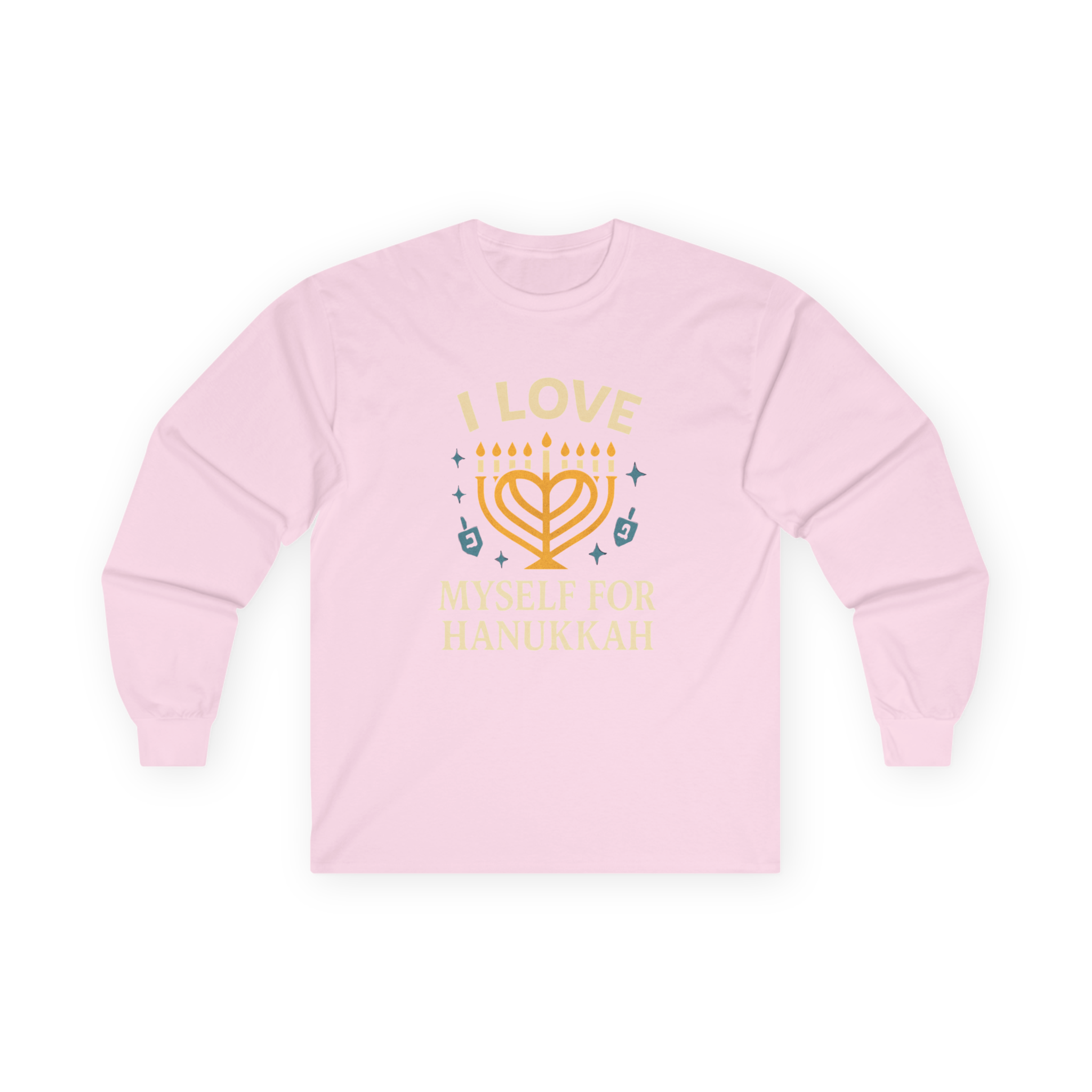 Adult I Love Myself For Hanukkah Long Sleeve Tee #11222025-4