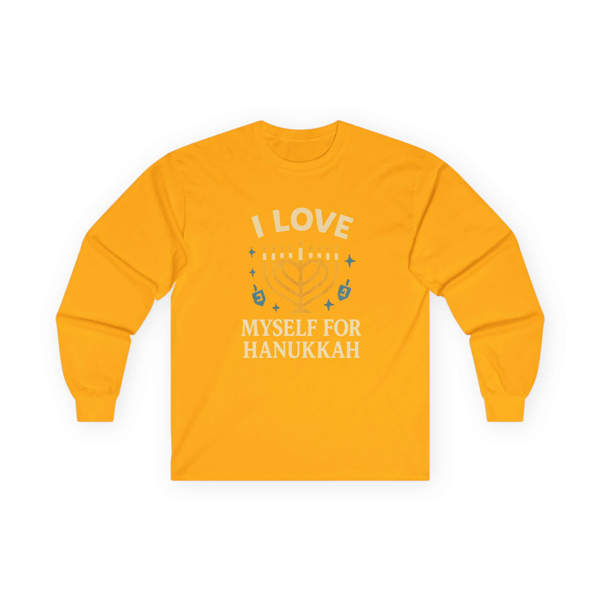 Adult I Love Myself For Hanukkah Long Sleeve Tee #11222025-4