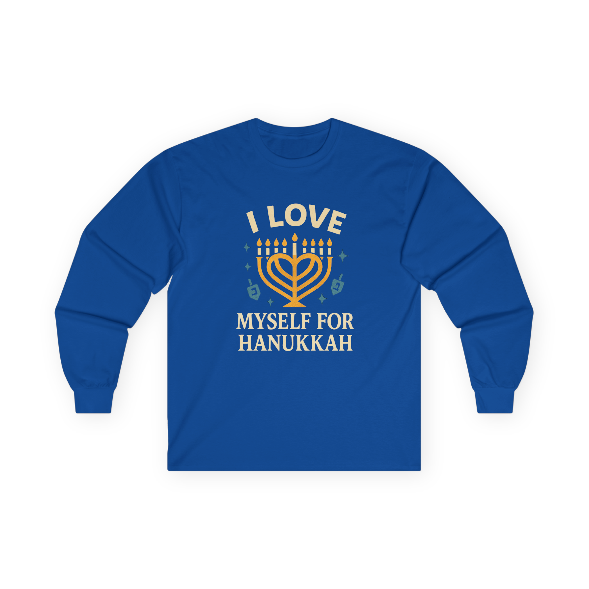 Adult I Love Myself For Hanukkah Long Sleeve Tee #11222025-4