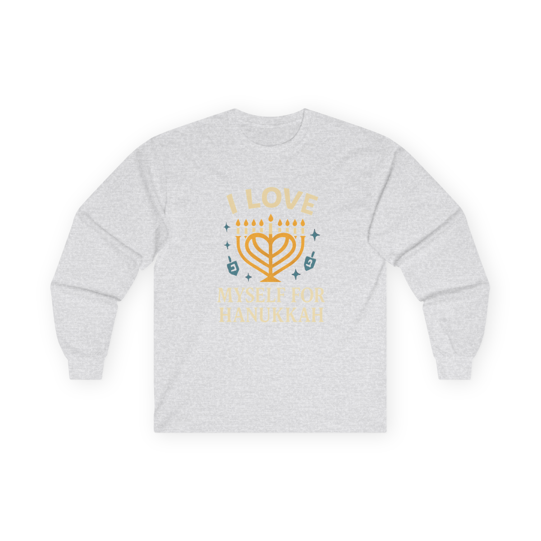Adult I Love Myself For Hanukkah Long Sleeve Tee #11222025-4