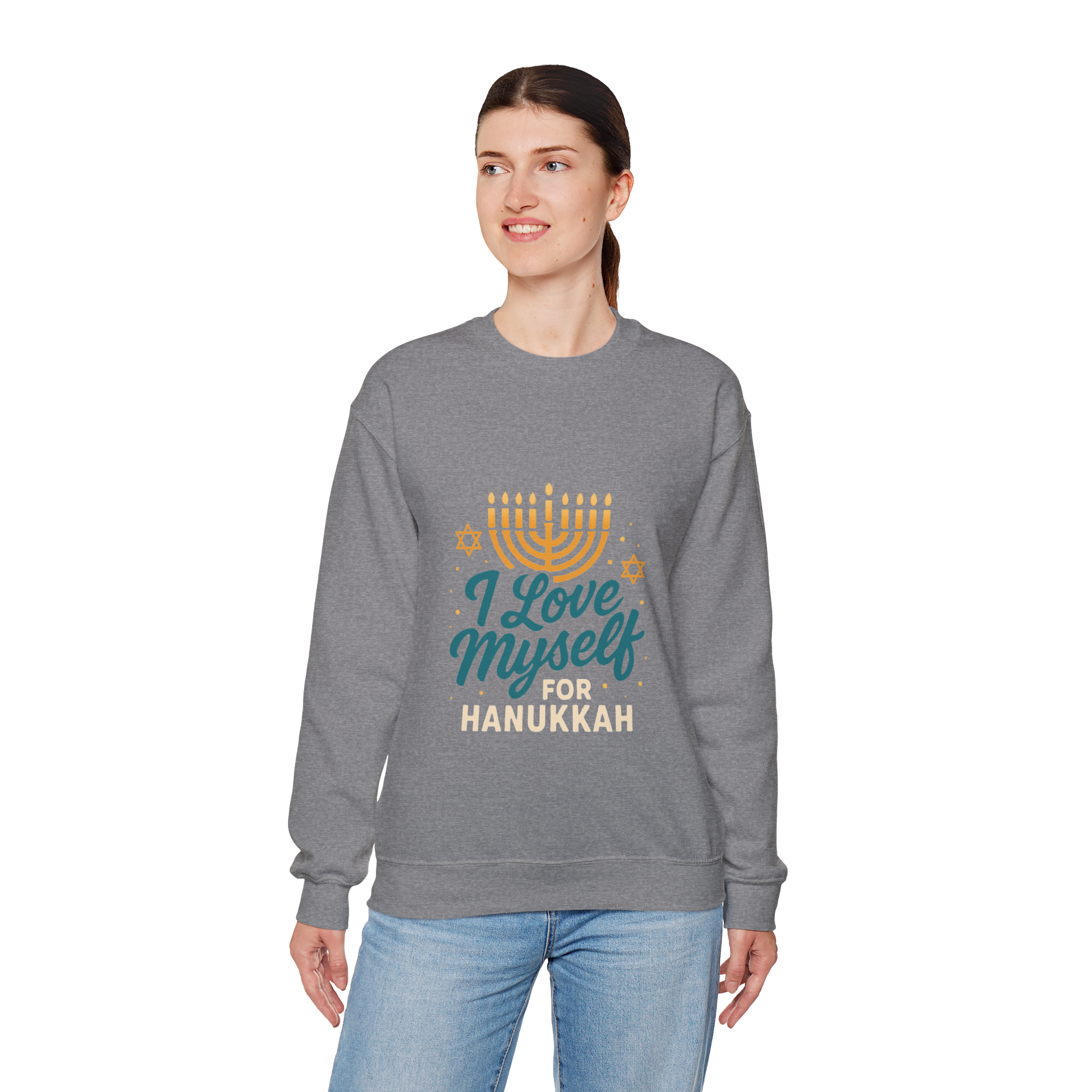 Adult I Love Myself For Hanukkah Sweatshirt #11222025-2
