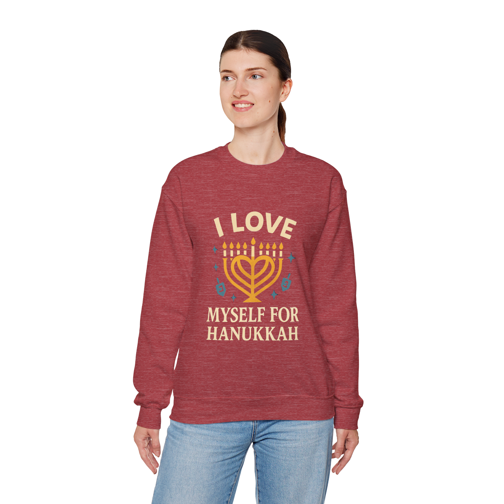 Adult I Love Myself For Hanukkah Sweatshirt #11222025-4