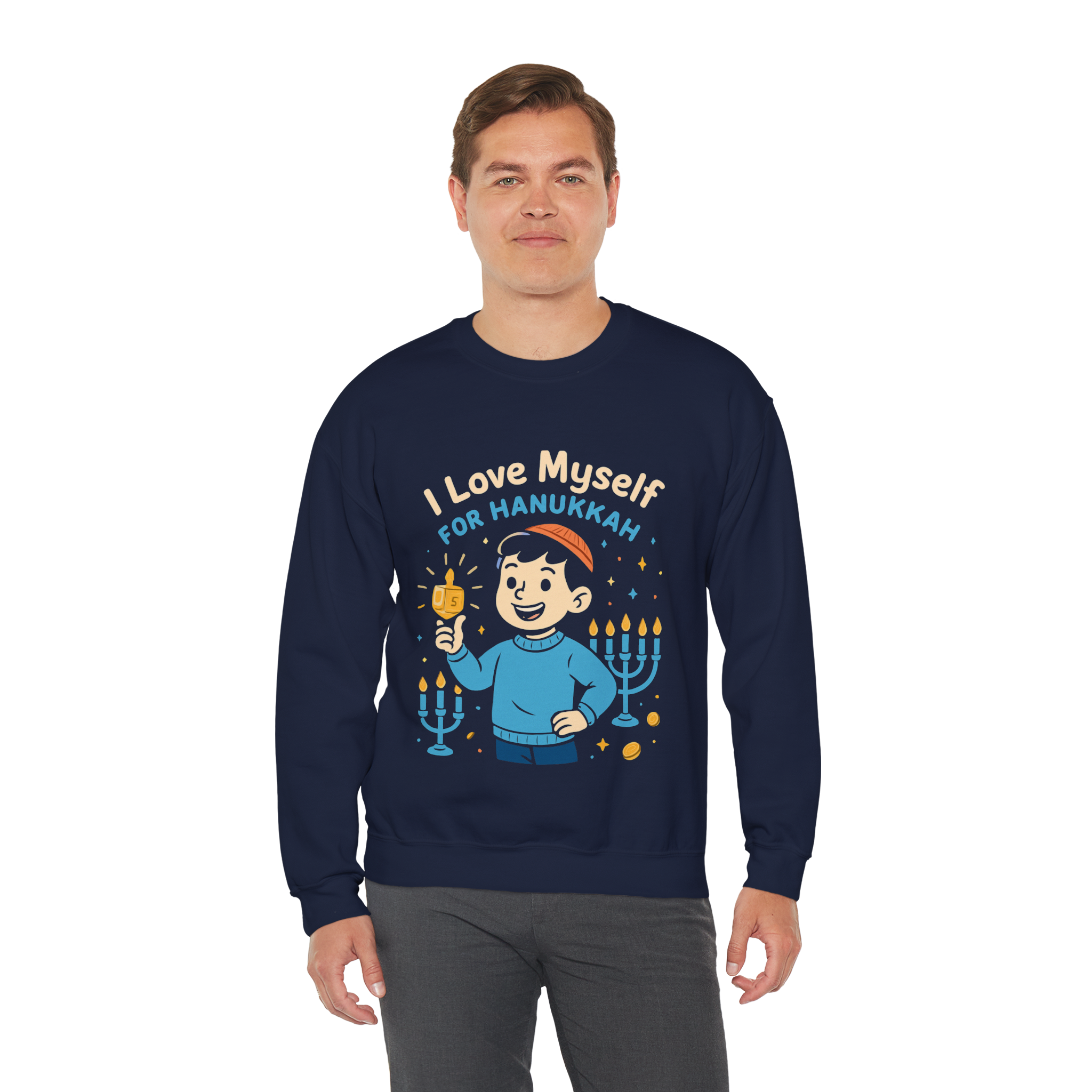 Adult I Love Myself For Hanukkah Sweatshirt #11222025-5