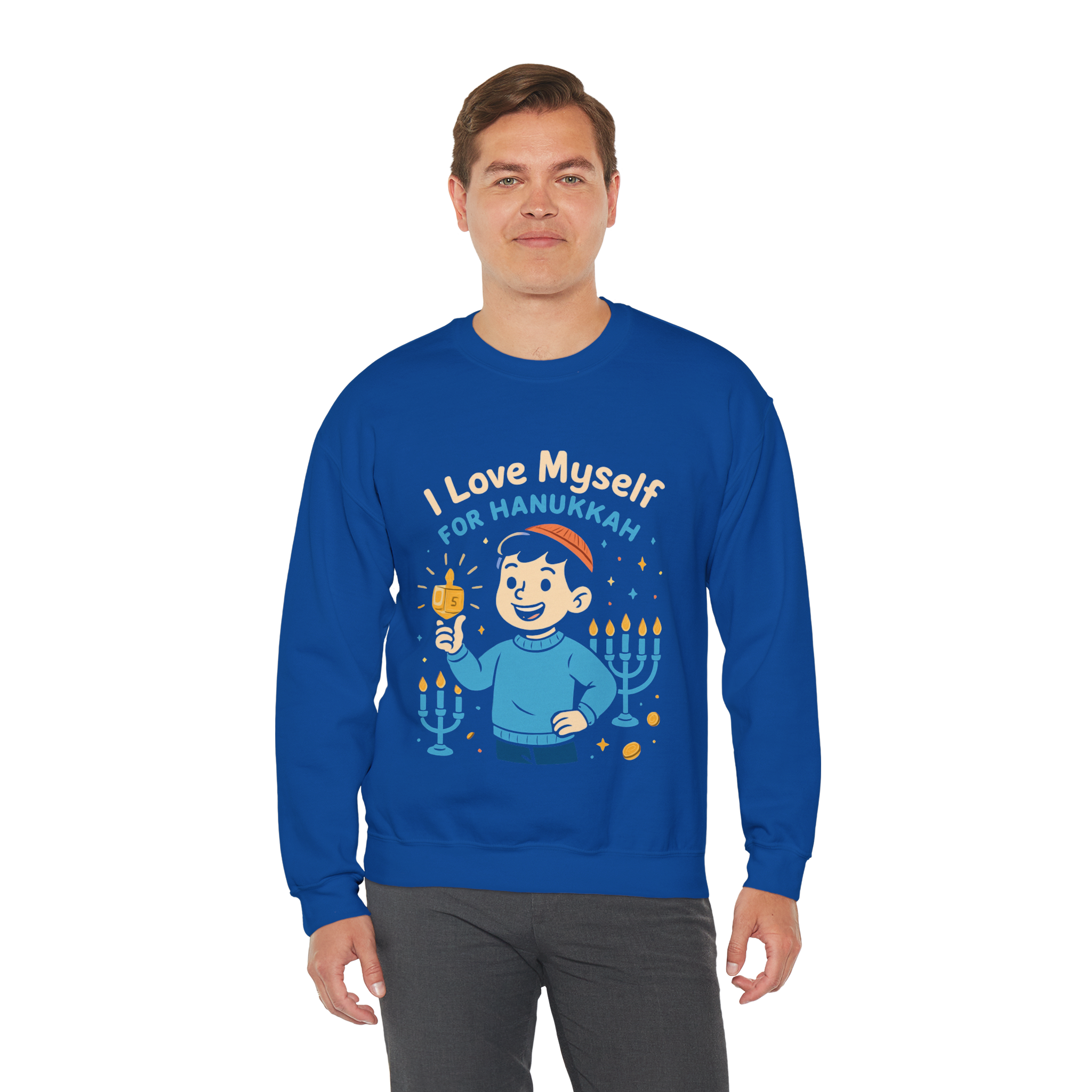 Adult I Love Myself For Hanukkah Sweatshirt #11222025-5