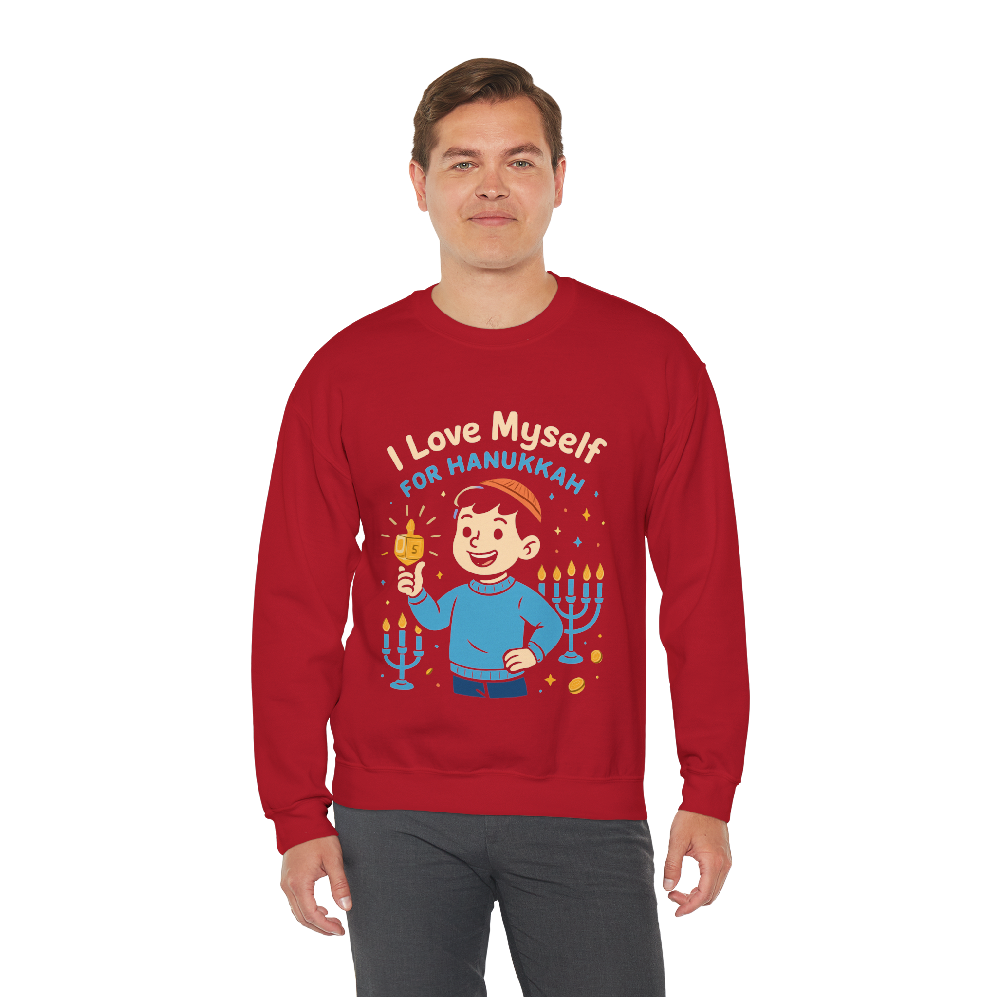 Adult I Love Myself For Hanukkah Sweatshirt #11222025-5