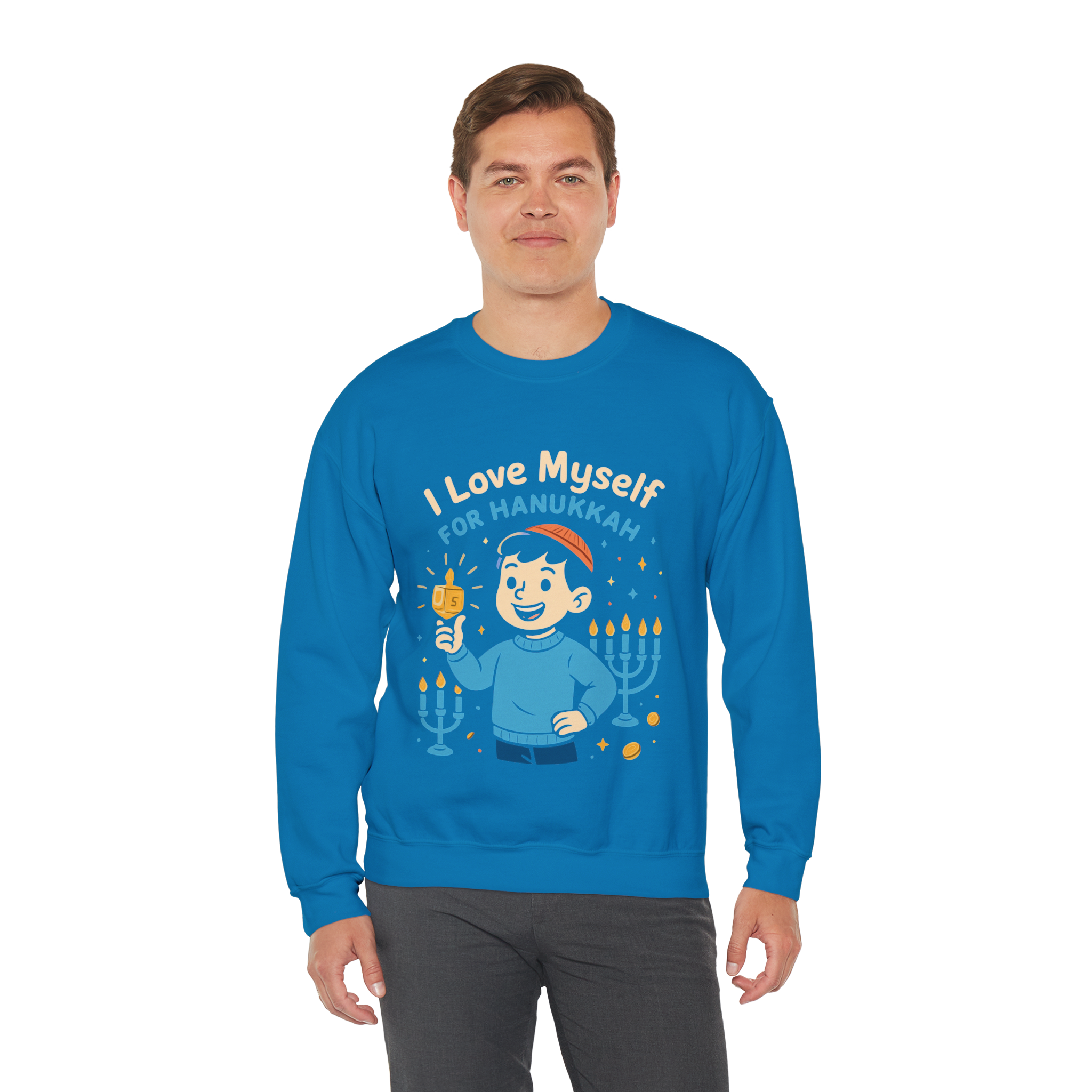 Adult I Love Myself For Hanukkah Sweatshirt #11222025-5