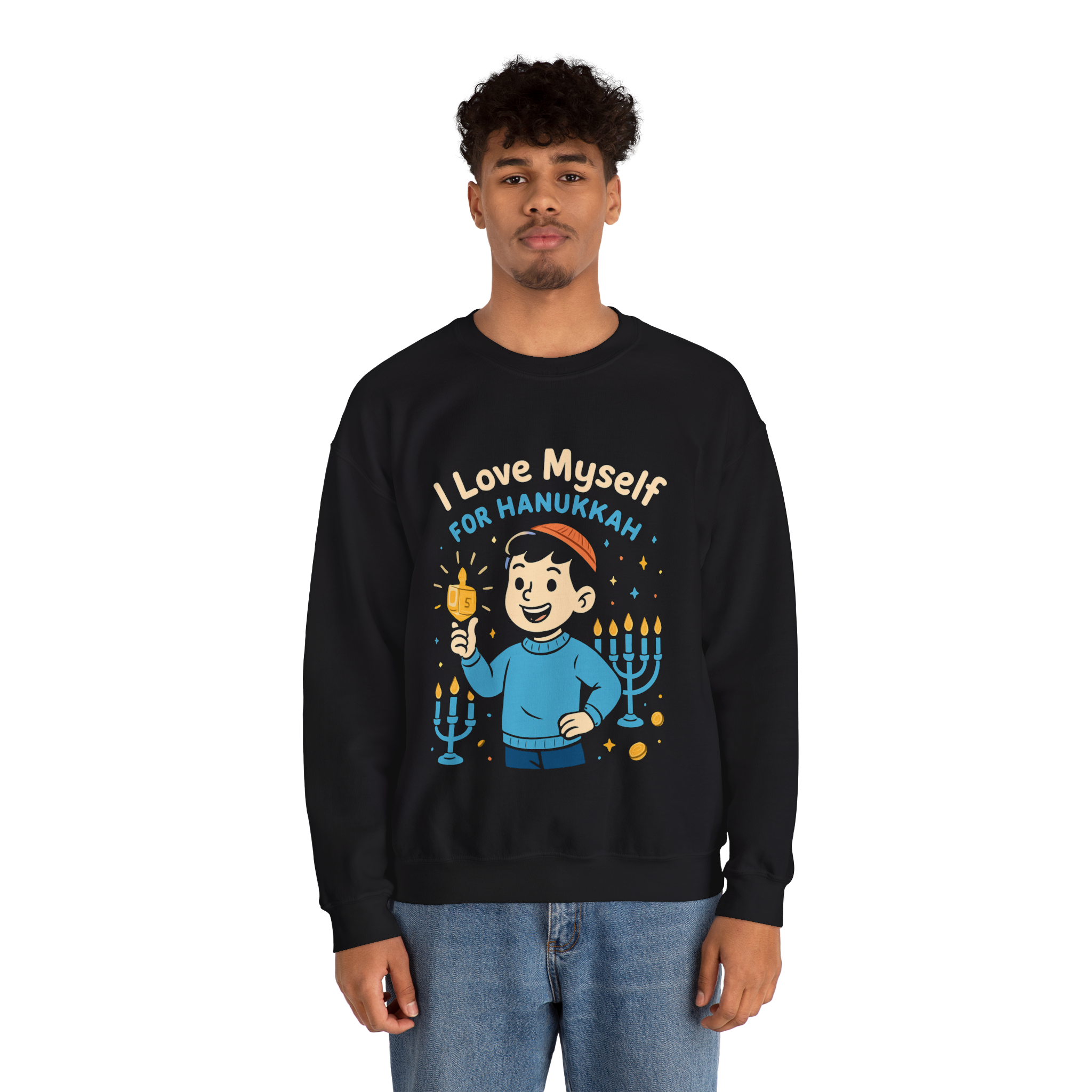 Adult I Love Myself For Hanukkah Sweatshirt #11222025-5