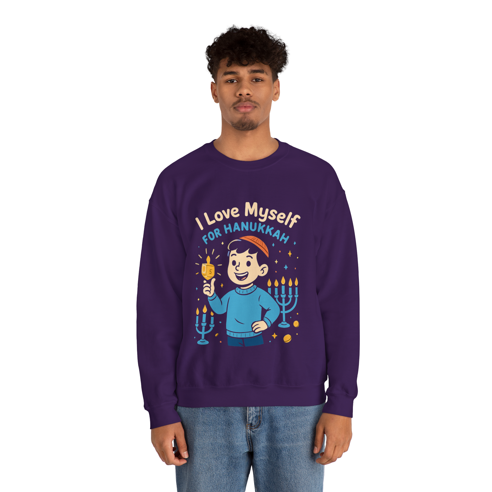 Adult I Love Myself For Hanukkah Sweatshirt #11222025-5