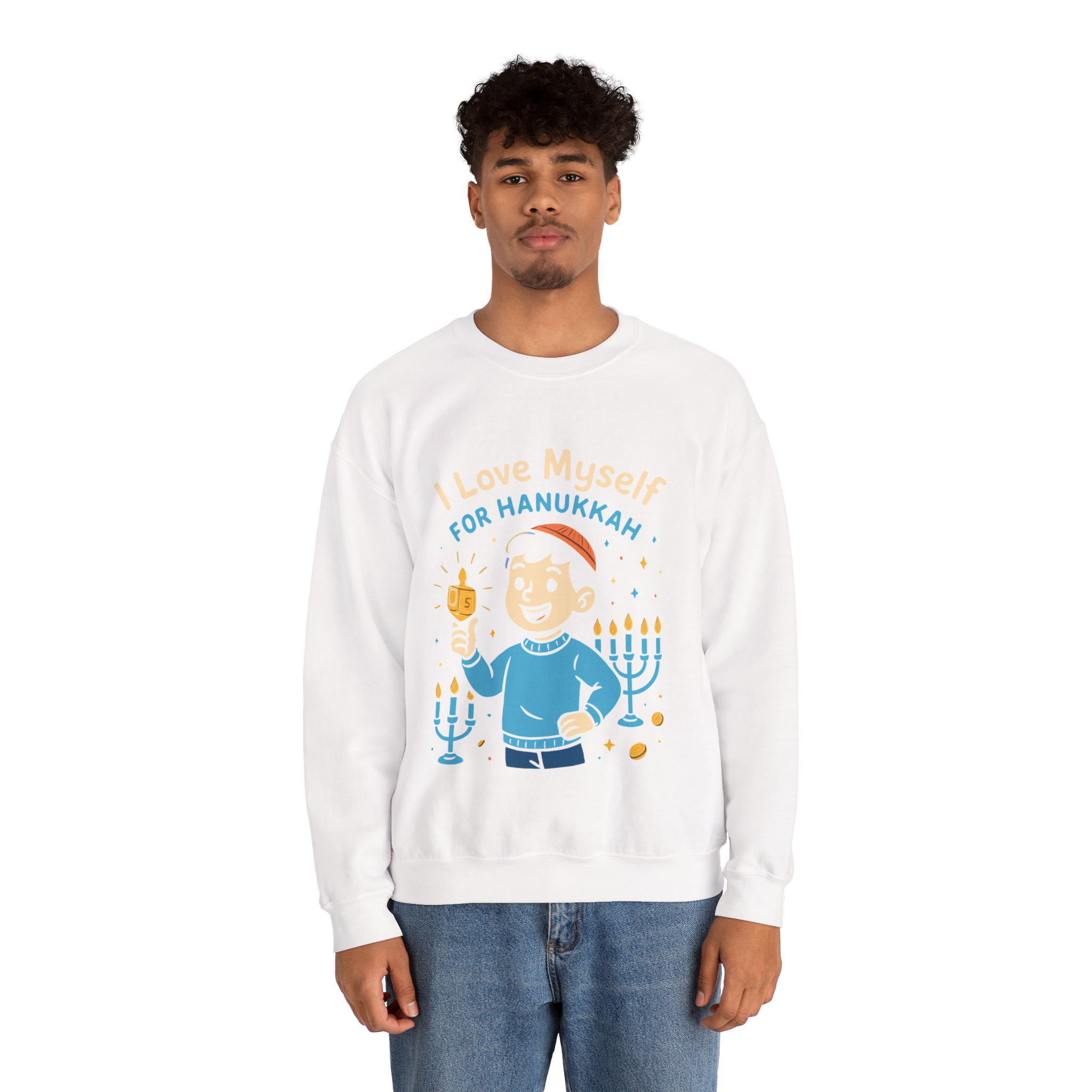 Adult I Love Myself For Hanukkah Sweatshirt #11222025-5