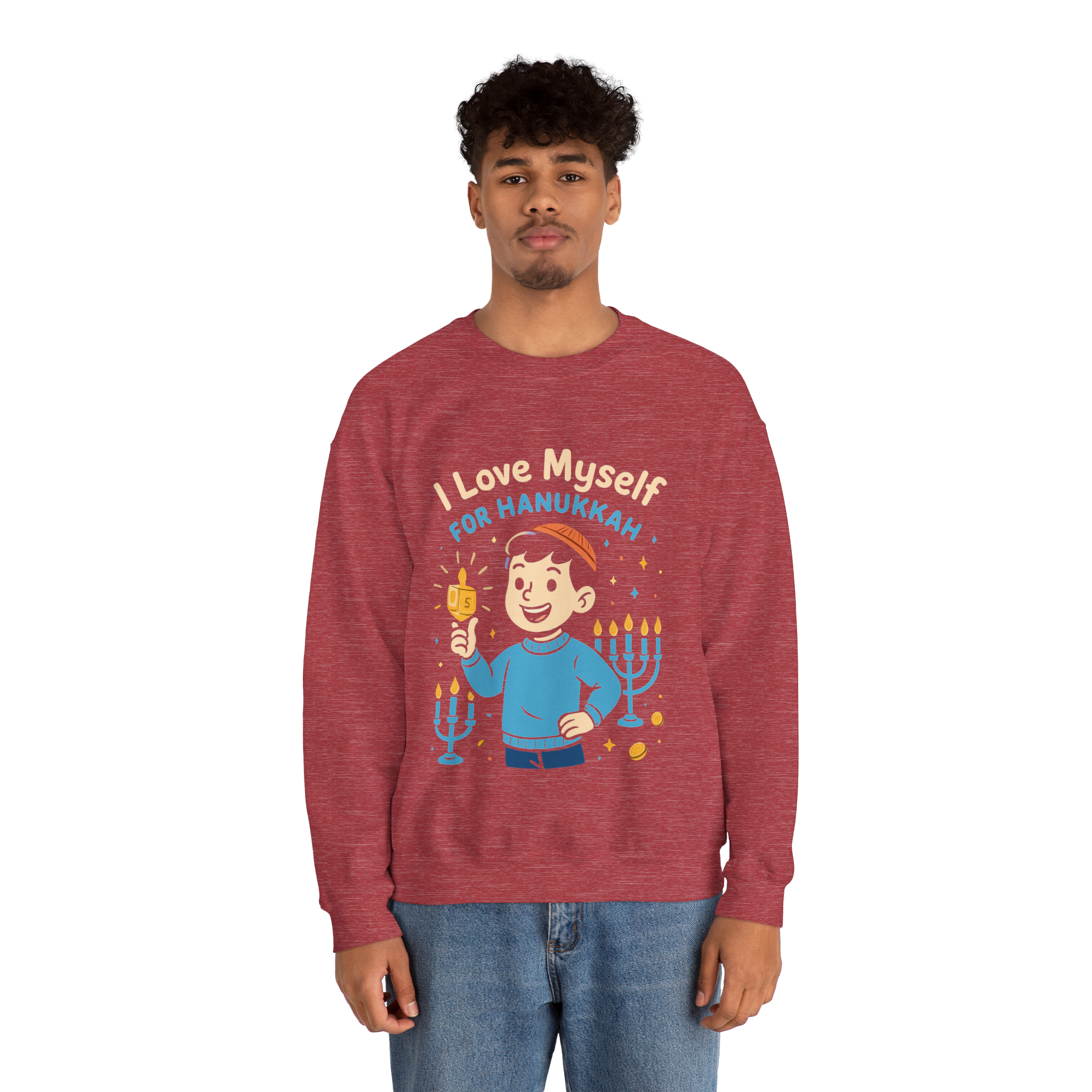 Adult I Love Myself For Hanukkah Sweatshirt #11222025-5