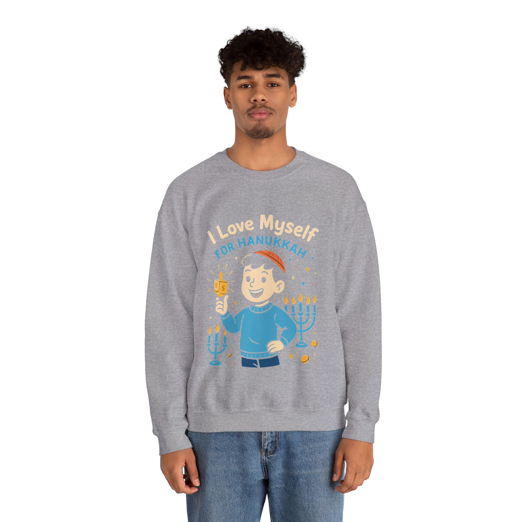 Adult I Love Myself For Hanukkah Sweatshirt #11222025-5