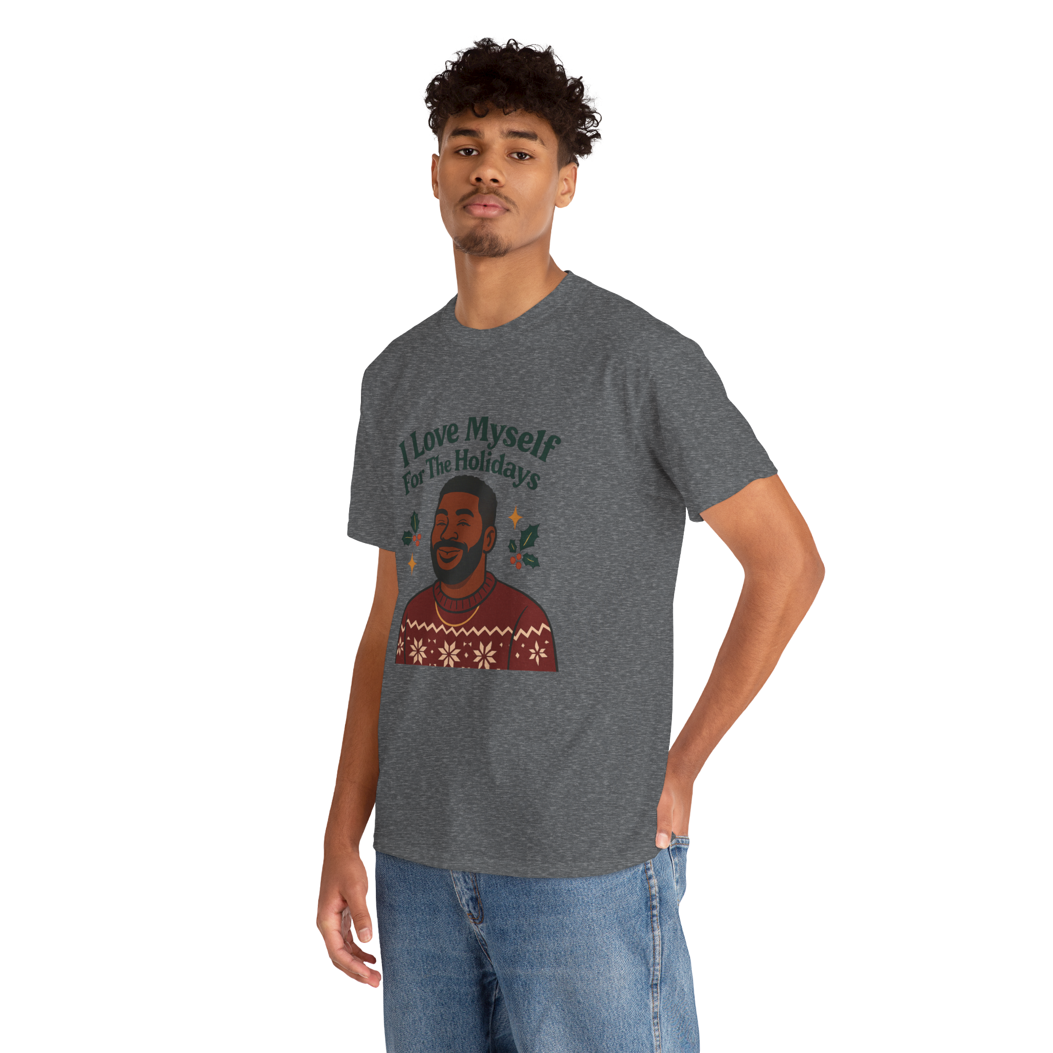 Adult I Love Myself For The Holidays Heavy Cotton Tee #11232025-3