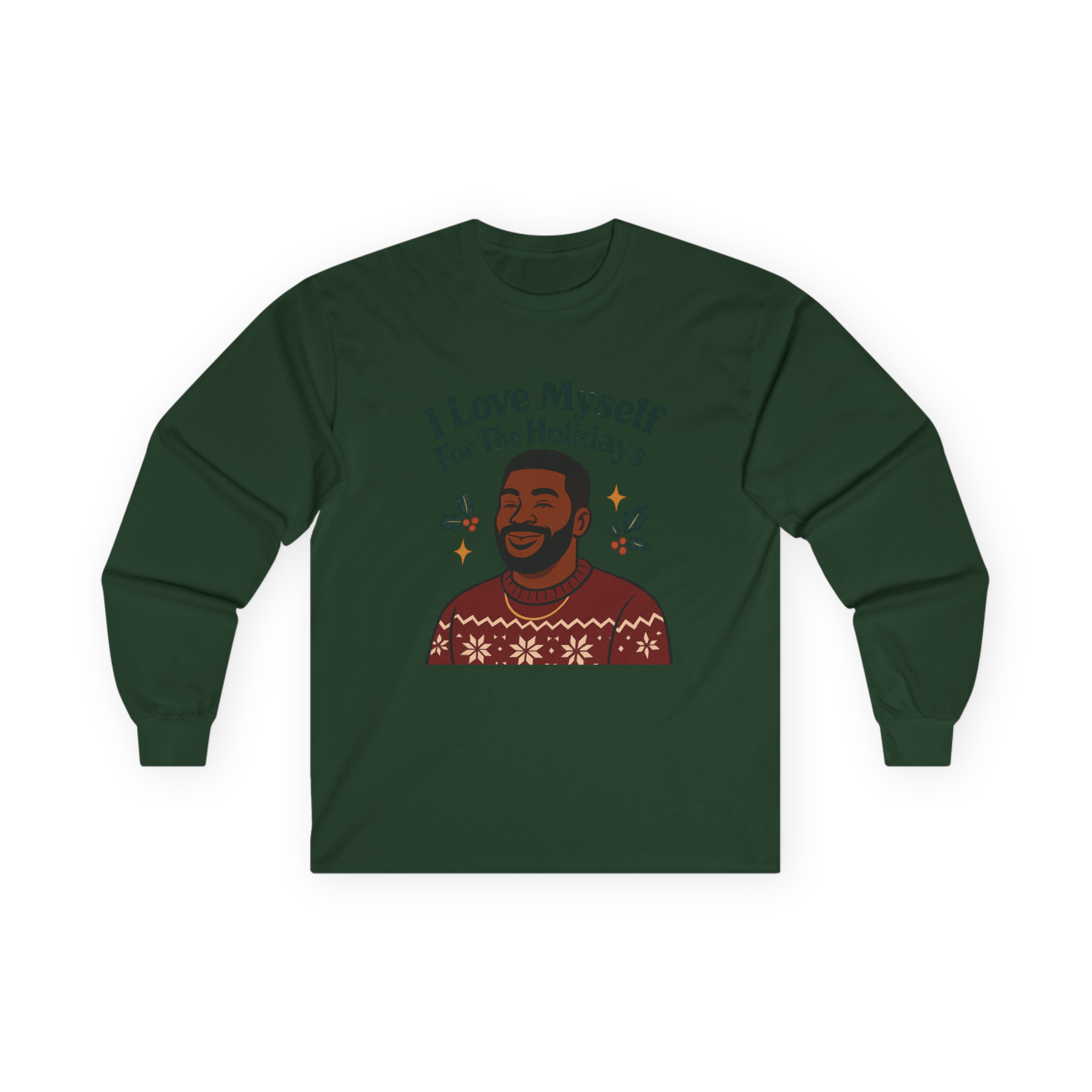 Adult I Love Myself For The Holidays Long Sleeve Tee #11232025-3