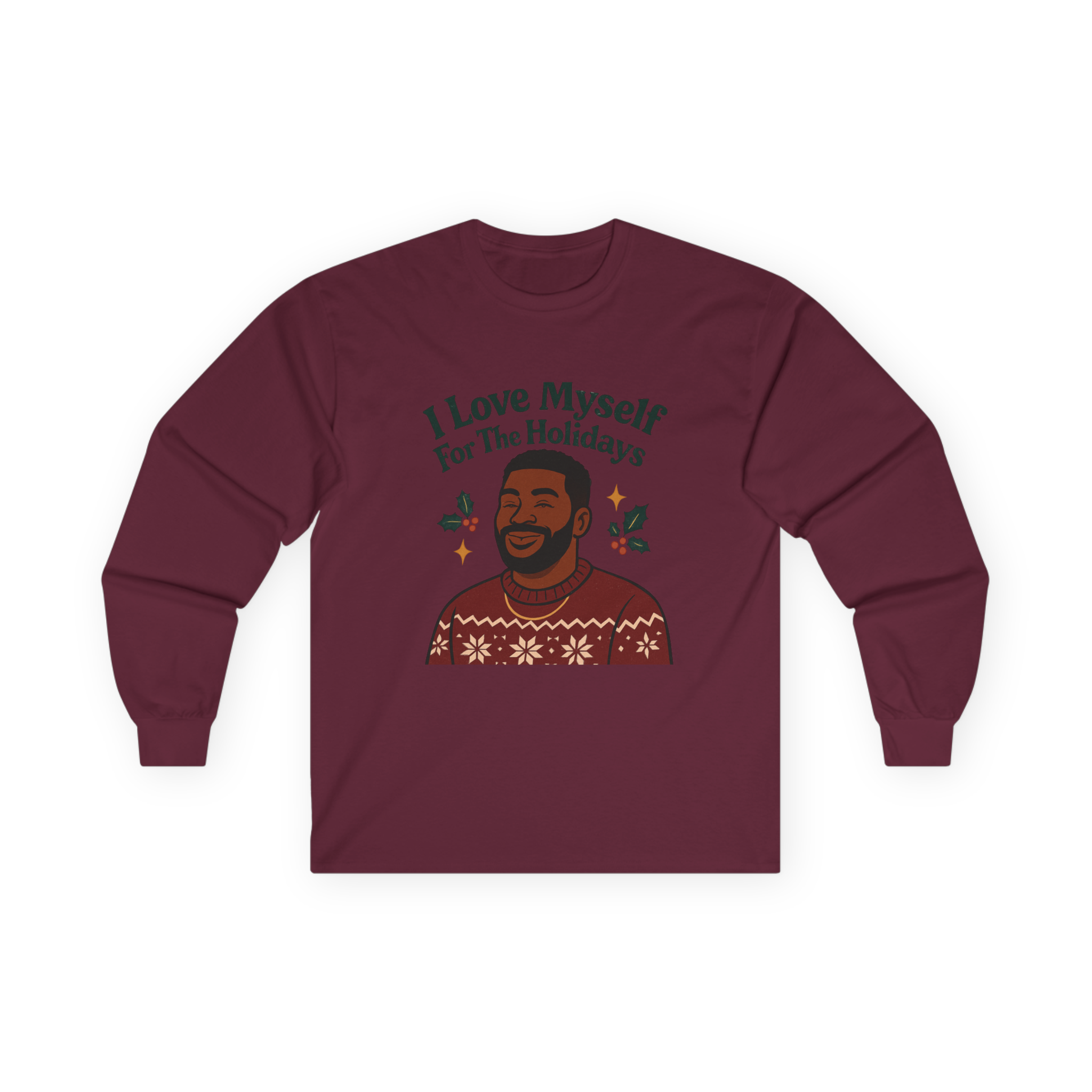 Adult I Love Myself For The Holidays Long Sleeve Tee #11232025-3