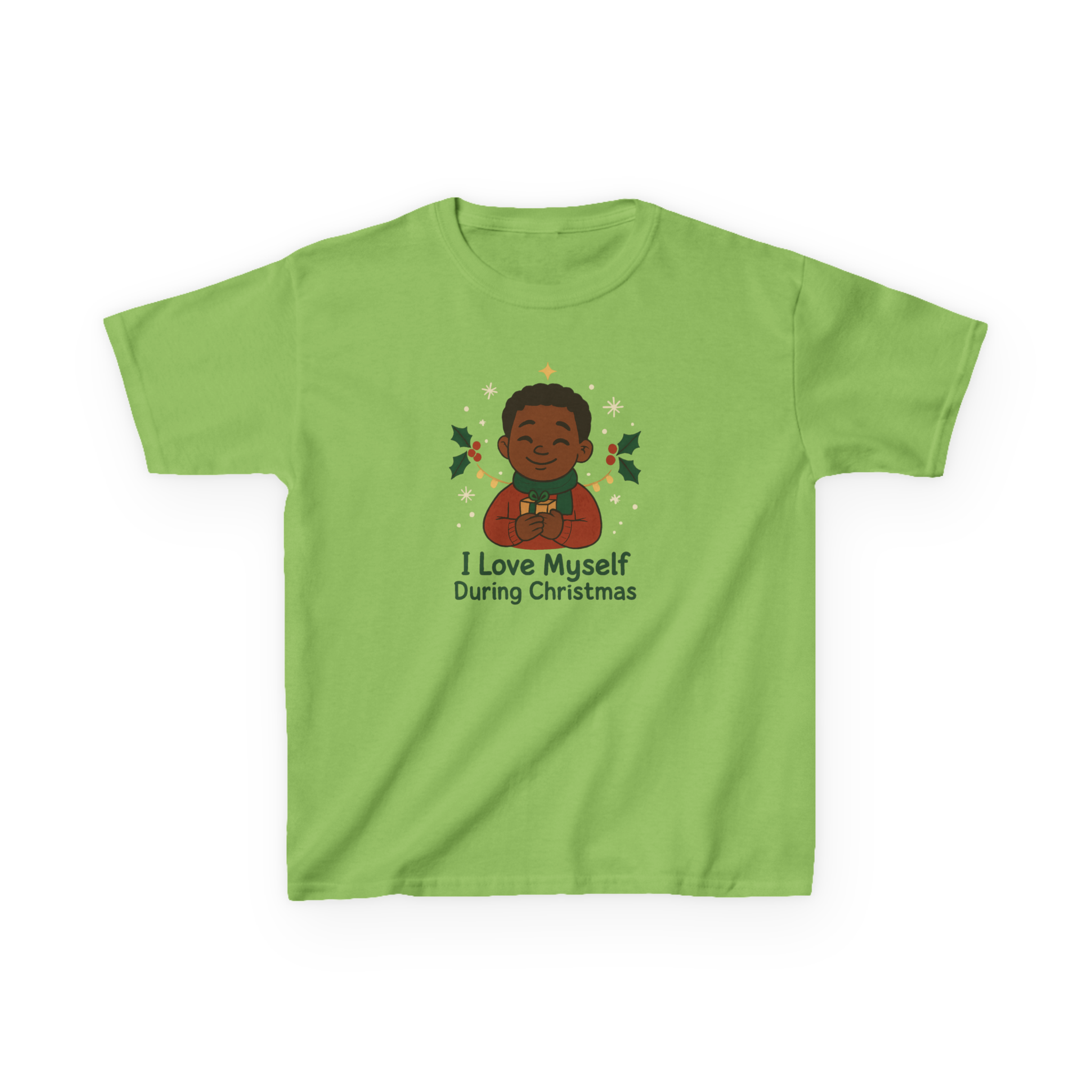 Kids I Love Myself During Christmas Heavy Cotton Tee #11242025-1