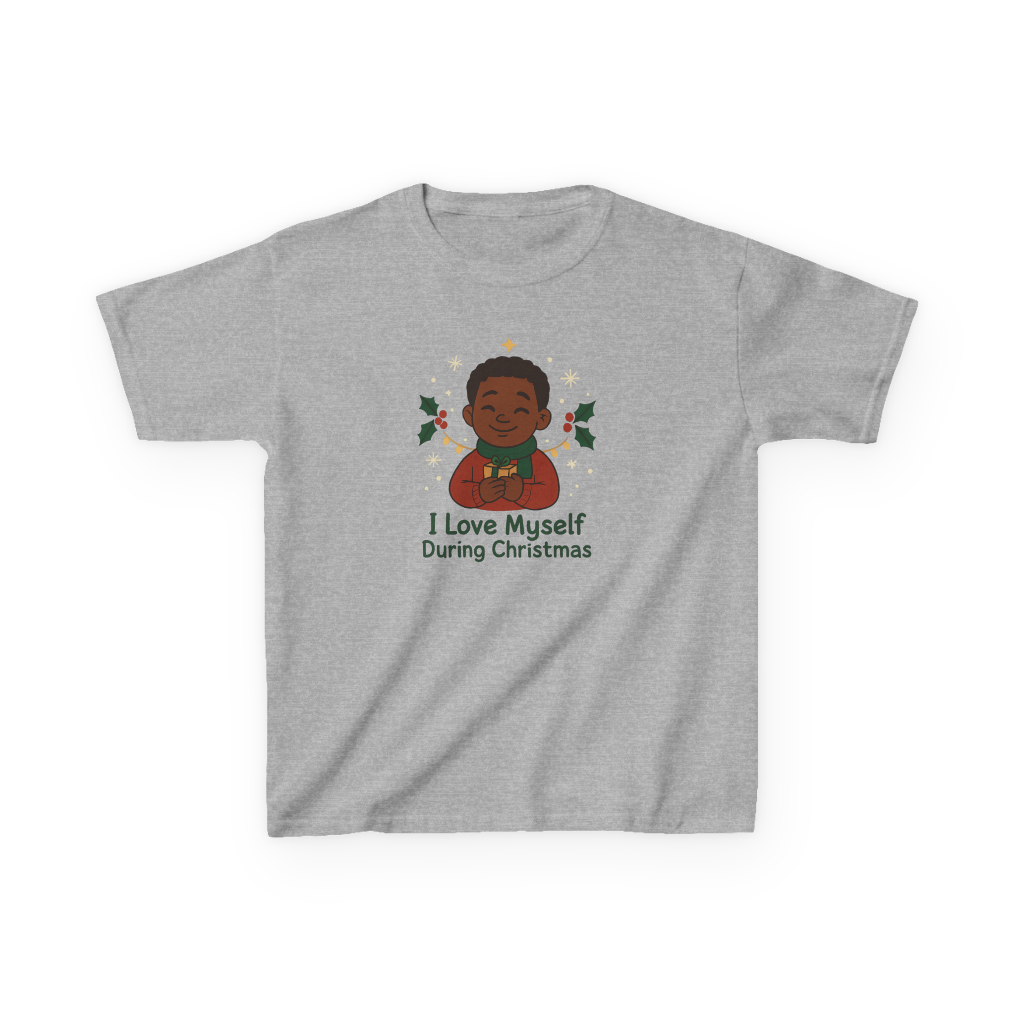 Kids I Love Myself During Christmas Heavy Cotton Tee #11242025-1