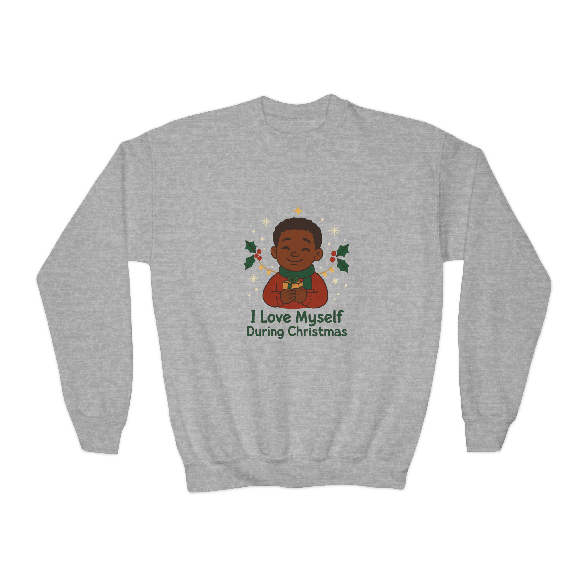 Kids I Love Myself During Christmas Heavy Sweatshirt #11242025-1