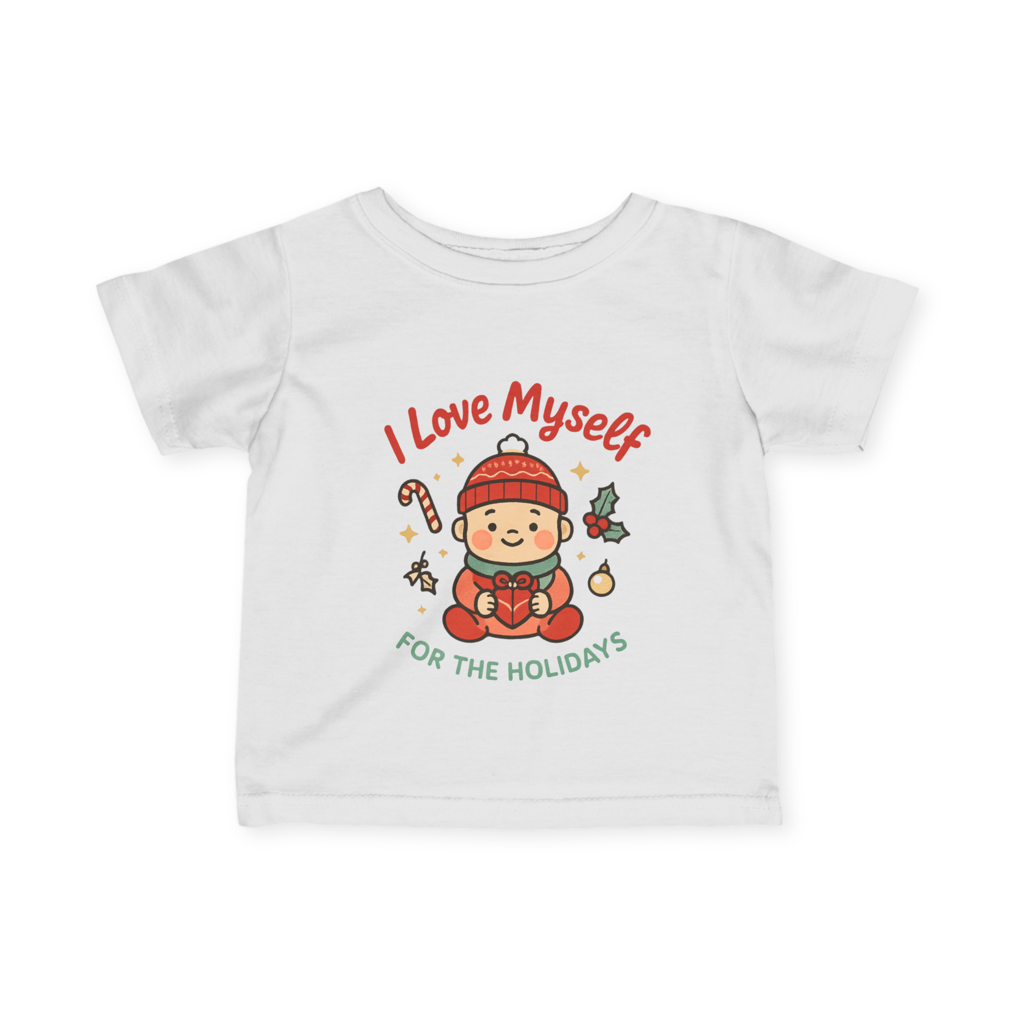 Infant I Love Myself For The Holidays Fine Jersey Tee #11242025-2