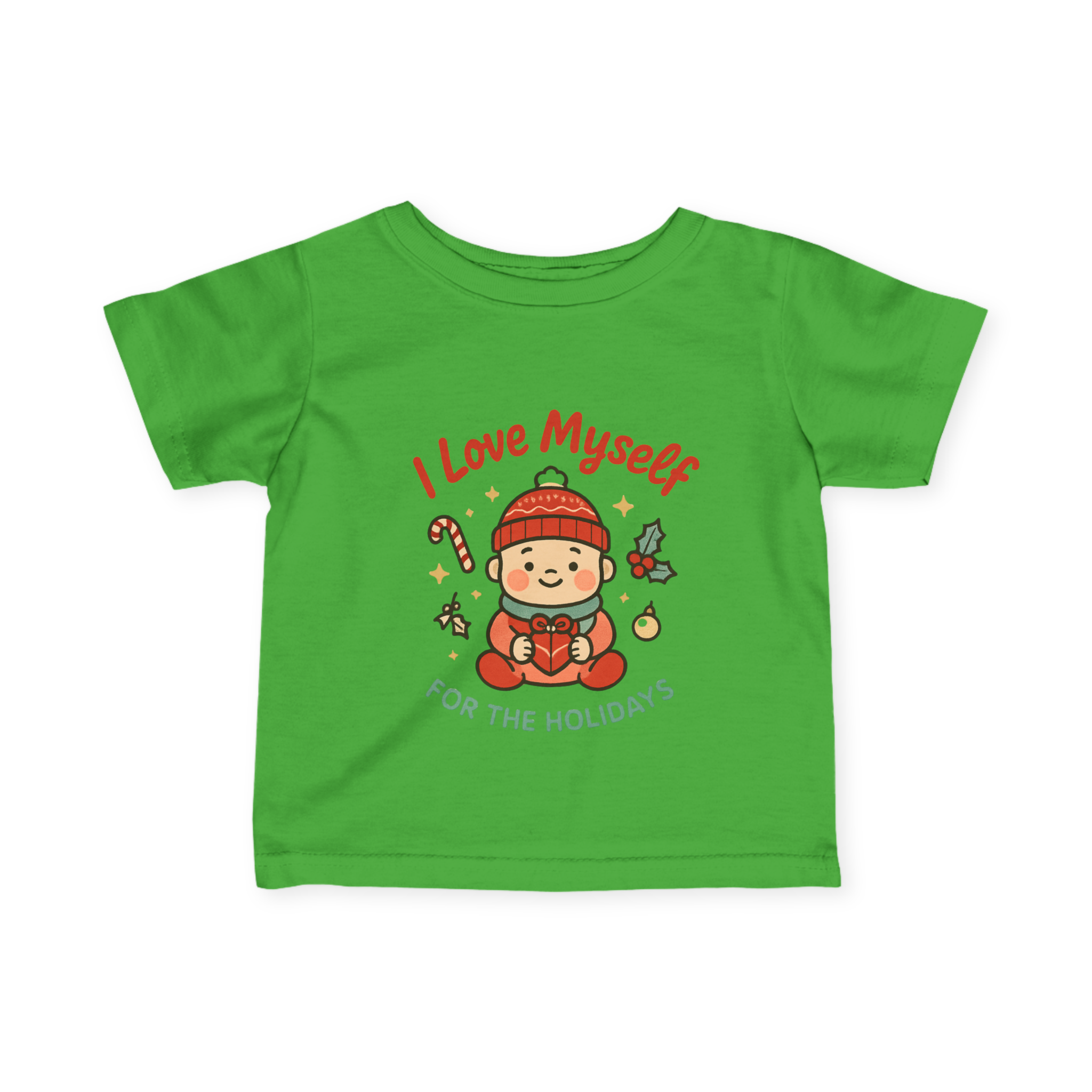 Infant I Love Myself For The Holidays Fine Jersey Tee #11242025-2