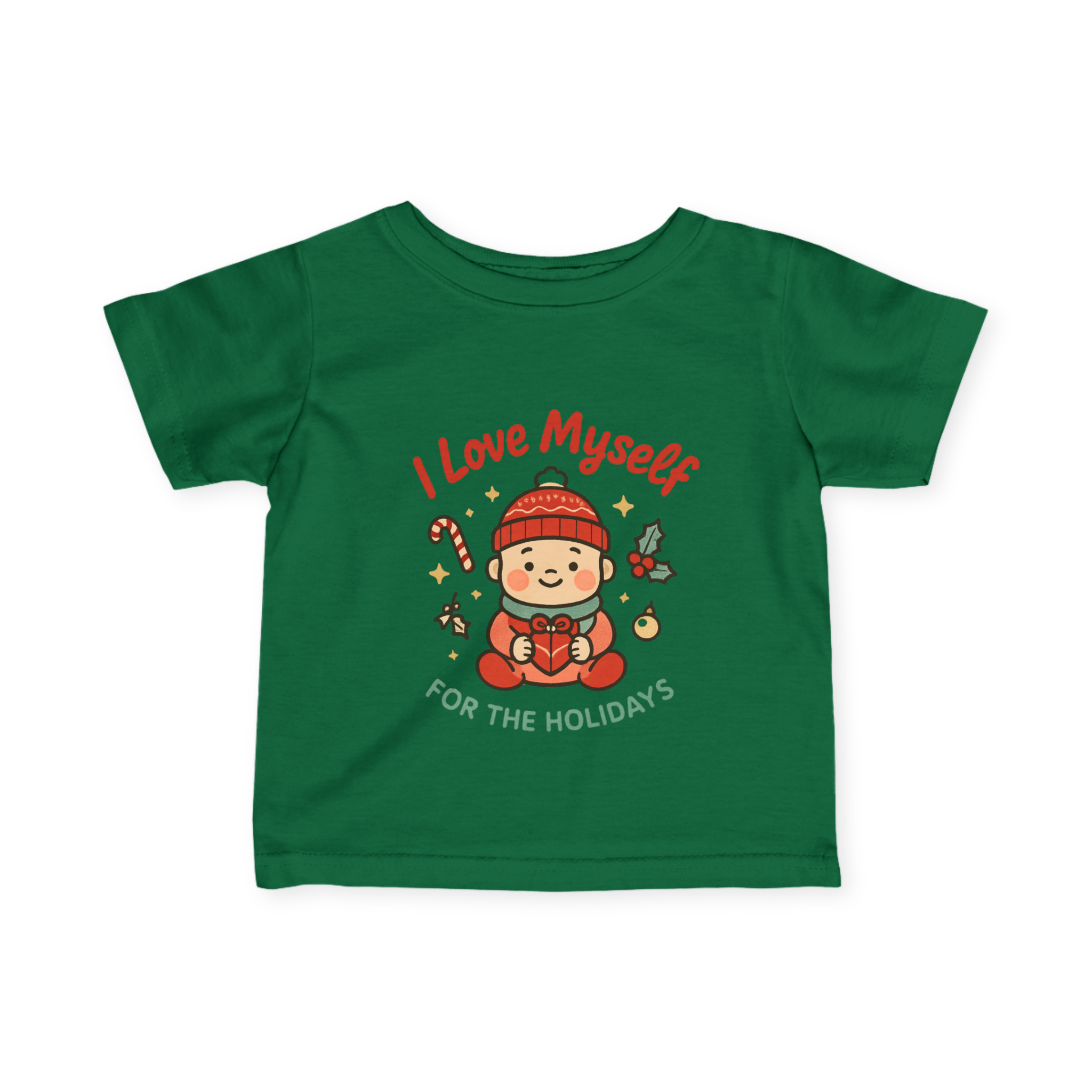 Infant I Love Myself For The Holidays Fine Jersey Tee #11242025-2