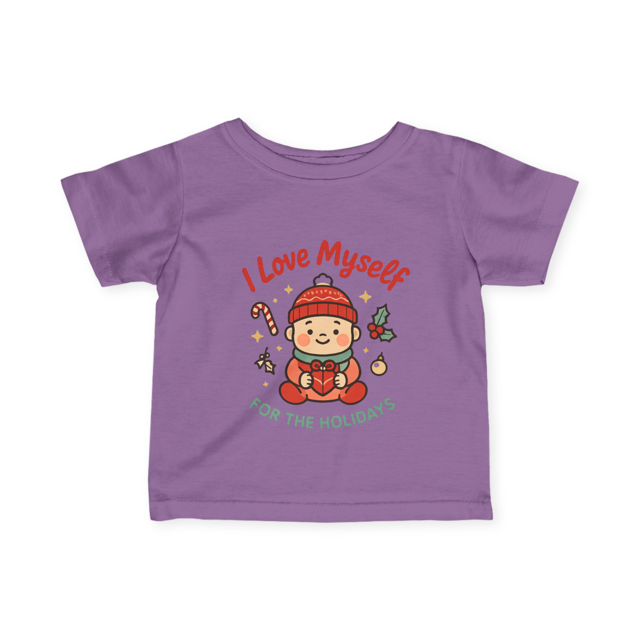 Infant I Love Myself For The Holidays Fine Jersey Tee #11242025-2