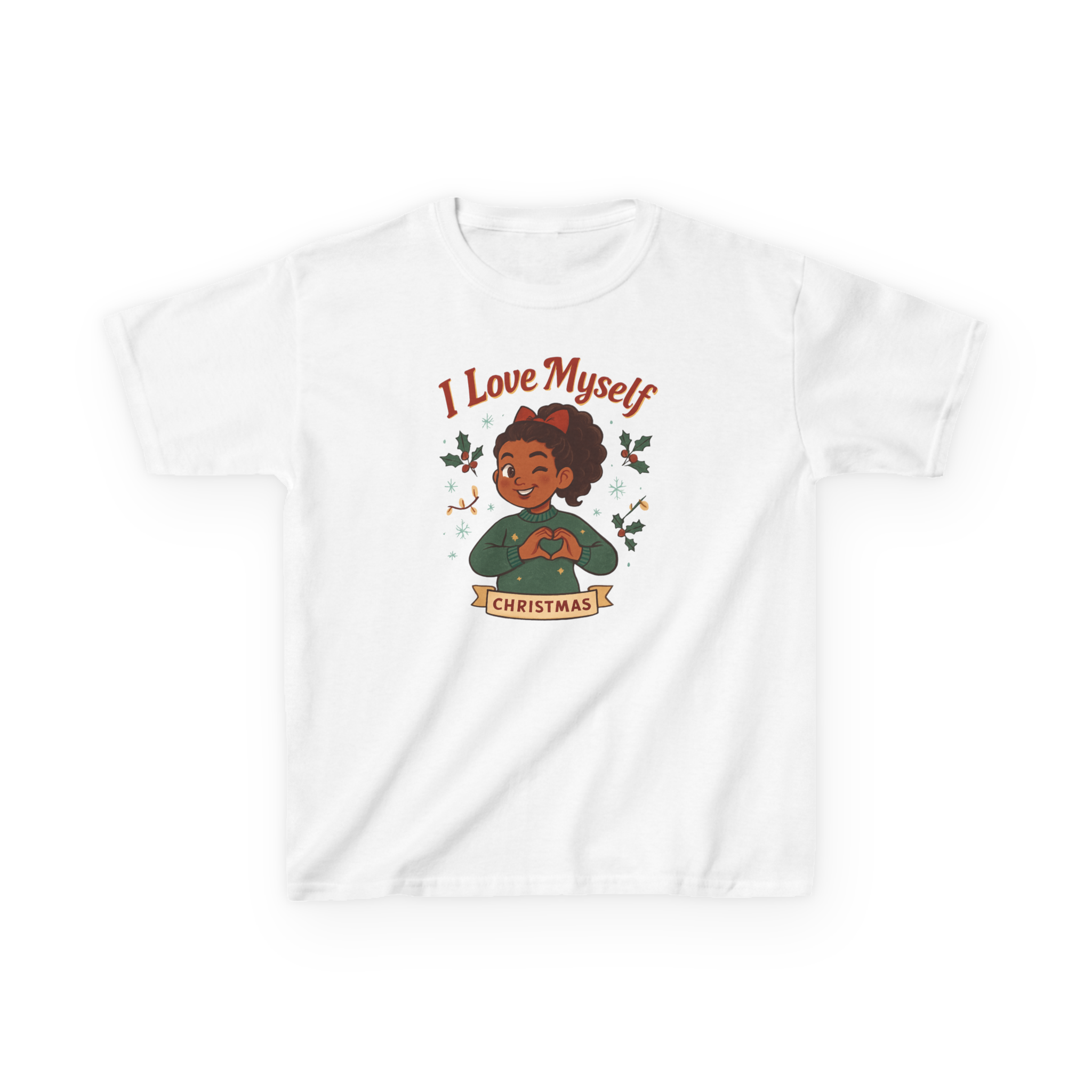 Kids I Love Myself Christmas Heavy Cotton Tee #11252025-3