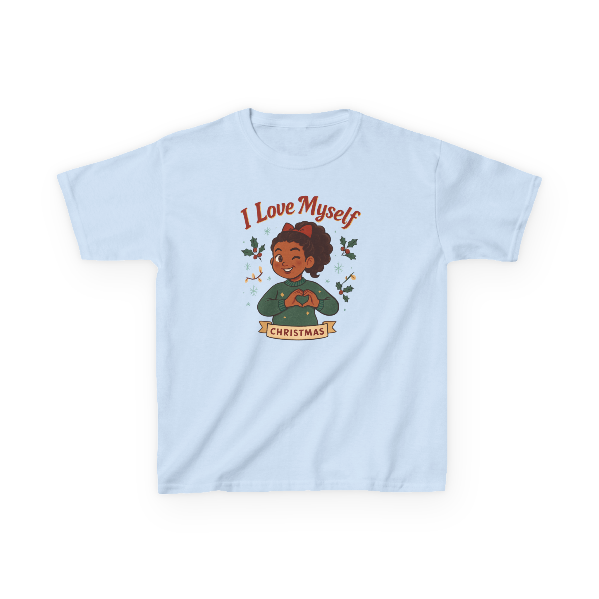 Kids I Love Myself Christmas Heavy Cotton Tee #11252025-3