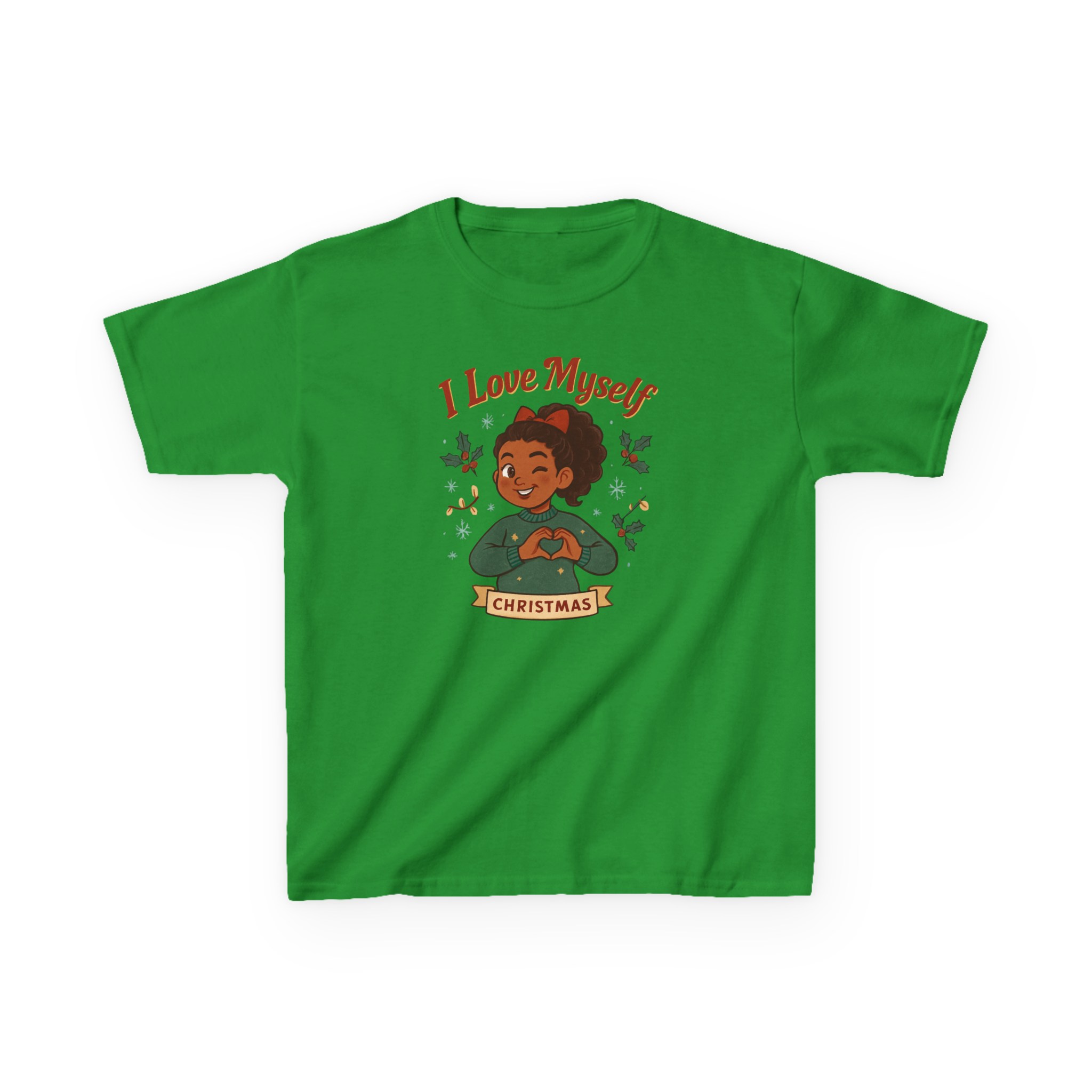 Kids I Love Myself Christmas Heavy Cotton Tee #11252025-3