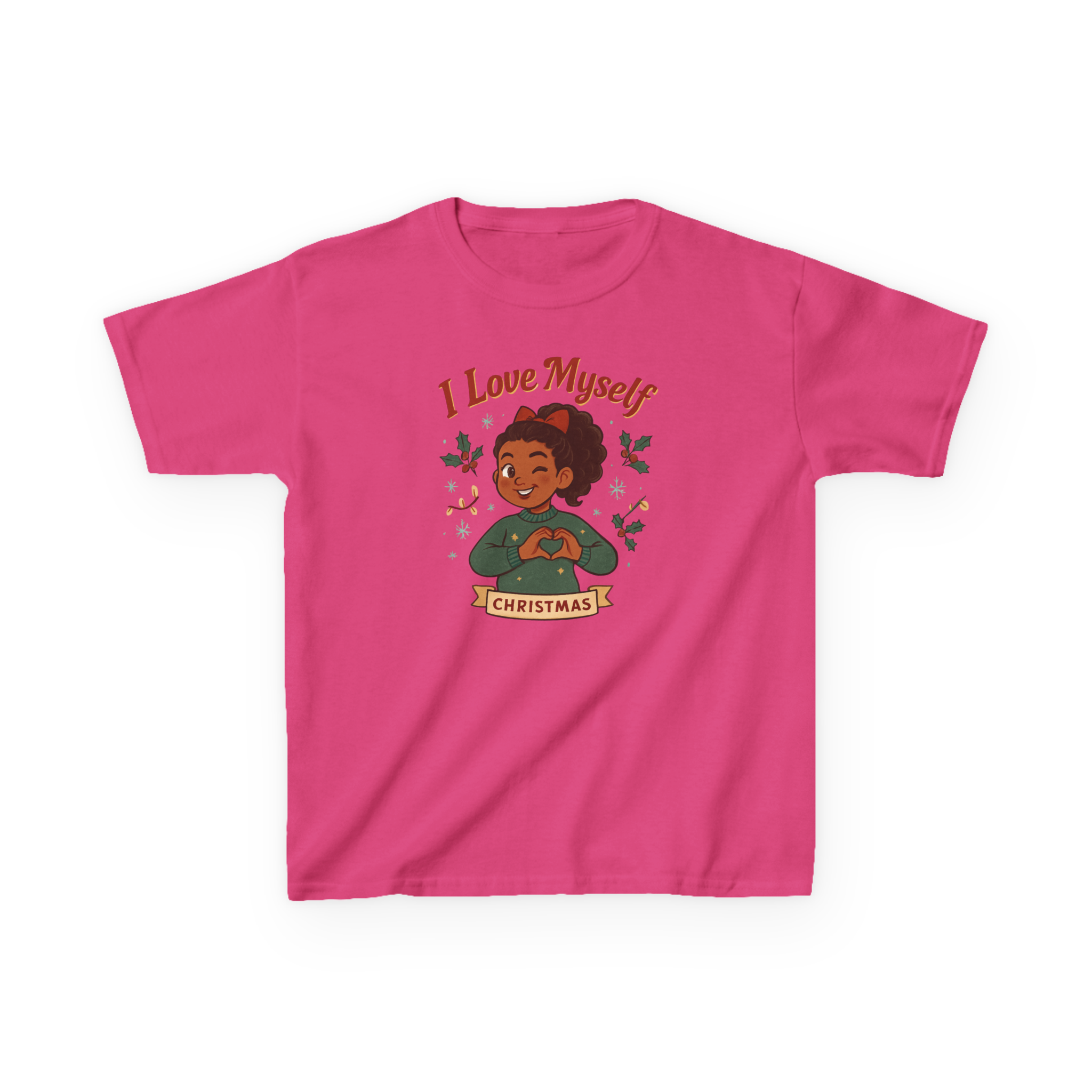 Kids I Love Myself Christmas Heavy Cotton Tee #11252025-3