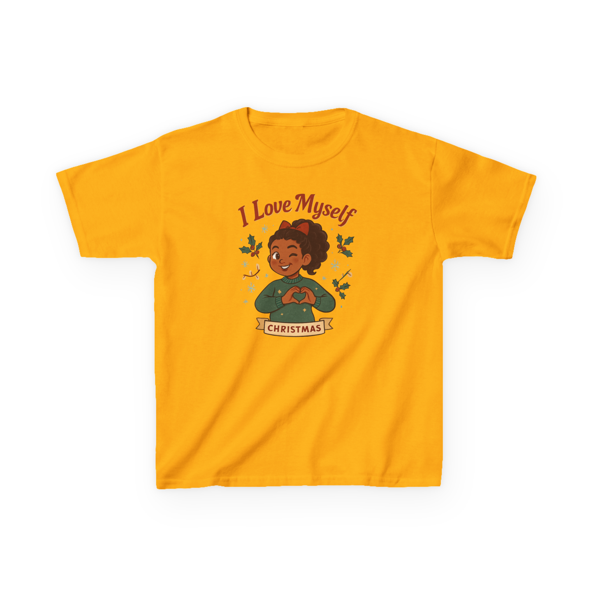 Kids I Love Myself Christmas Heavy Cotton Tee #11252025-3