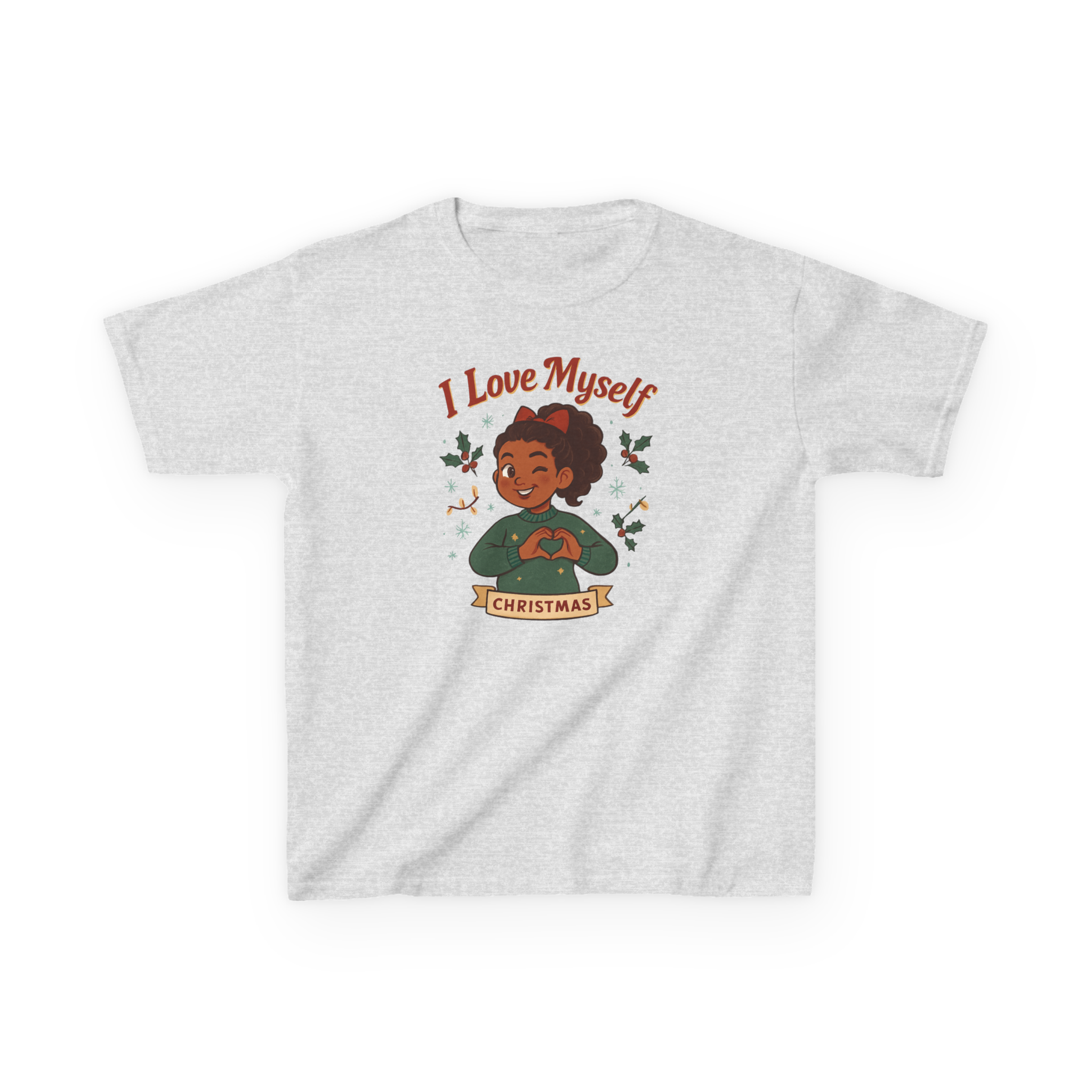 Kids I Love Myself Christmas Heavy Cotton Tee #11252025-3
