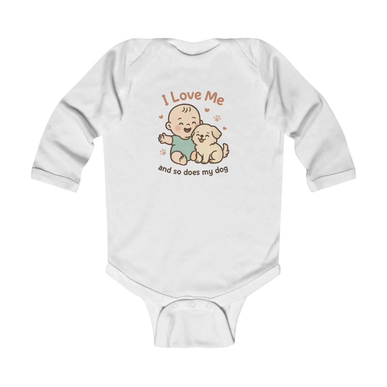Infant I Love Me And So Does My Dog Bodysuit #11282025-2