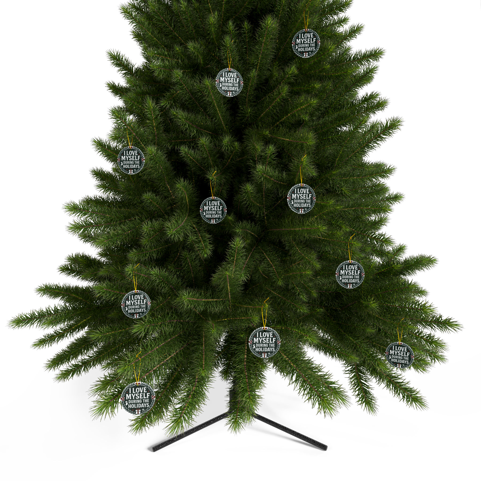 I Love Myself During The Holidays Double-Sided Ceramic Ornament #11232025-6