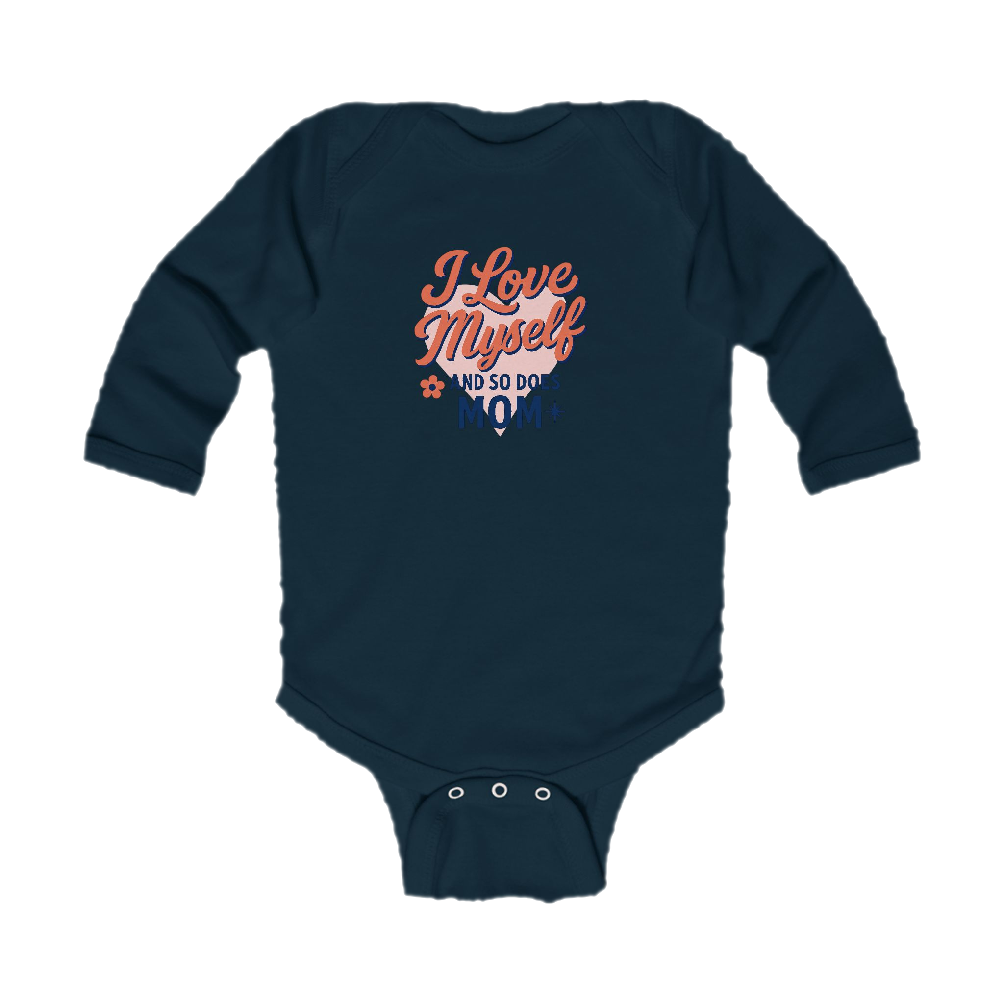 Infant I Love Myself And So Does Mom Long Sleeve Bodysuit  #10162025-1